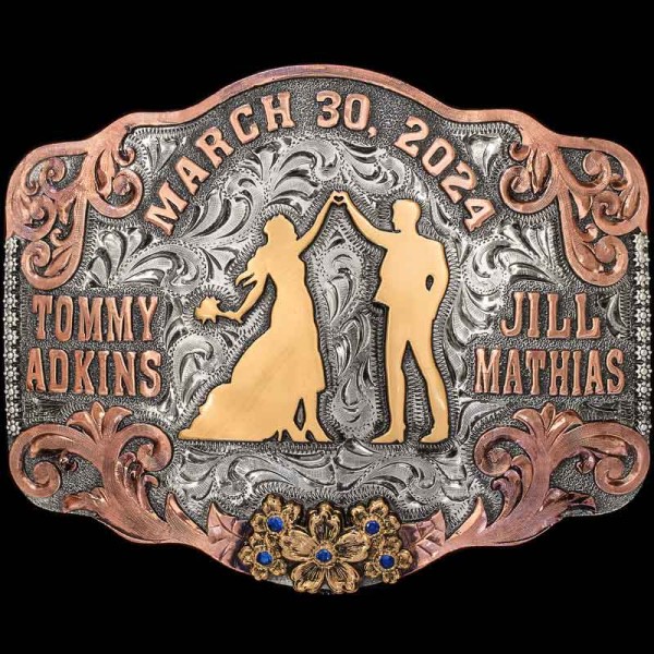 The best accessory to wear on your big day! The Hastings Belt Buckle is designed for a great wedding gift, Personalize for all your groomsmen today!